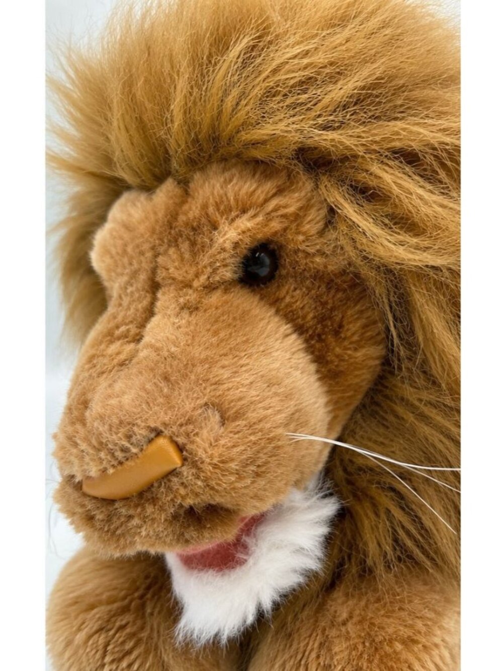 Retired Folkmanis Folktails Lion Hand Puppet 20" Plush Full Body Made Korea - Picture 2 of 7